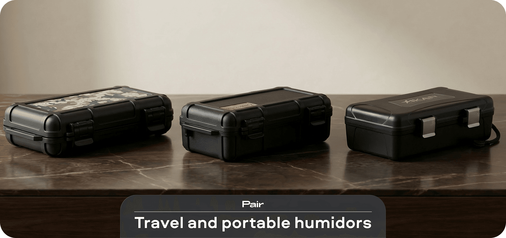Travel and portable humidors